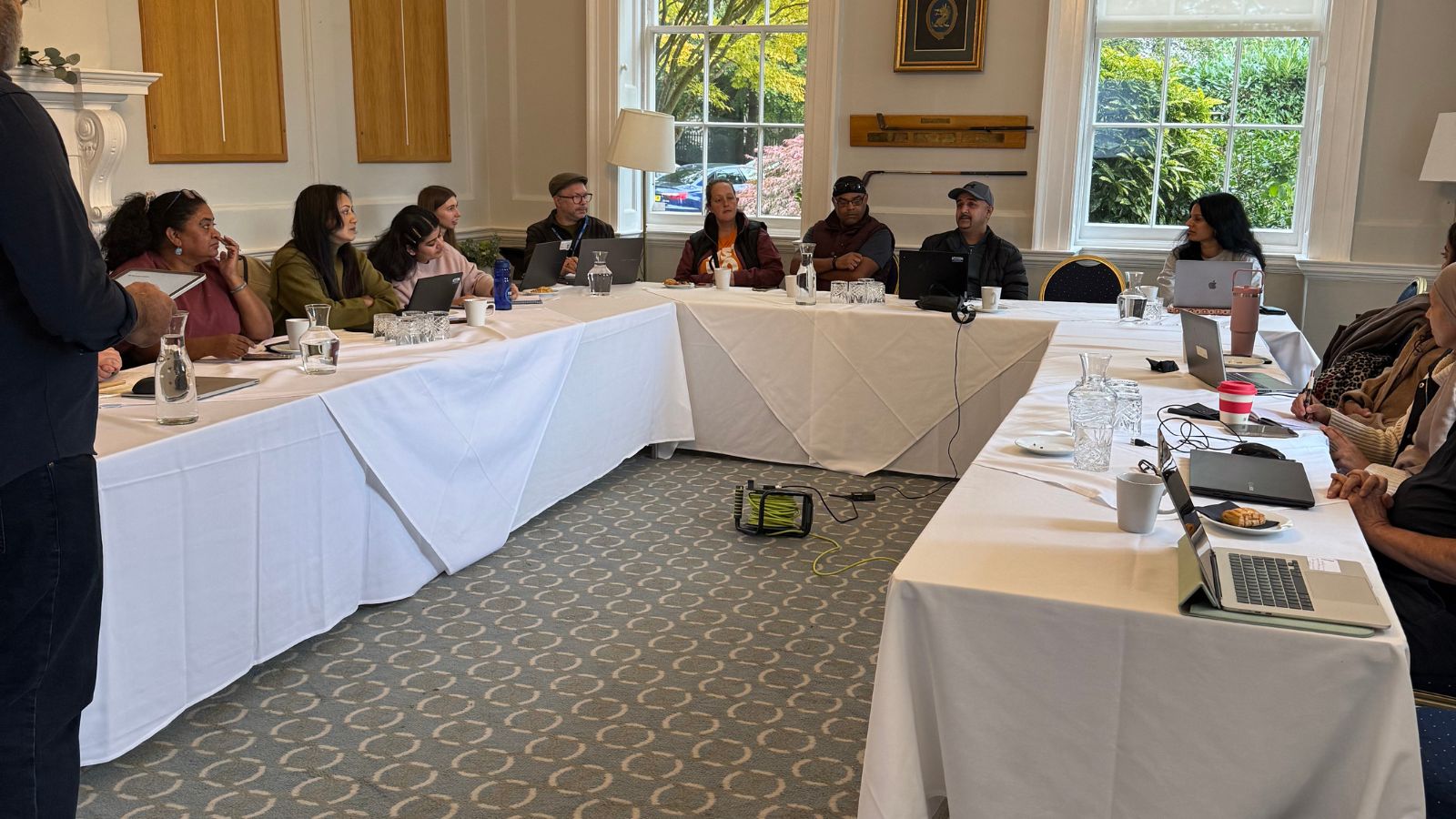 Participants around the table at the Smartlyte AI workshop